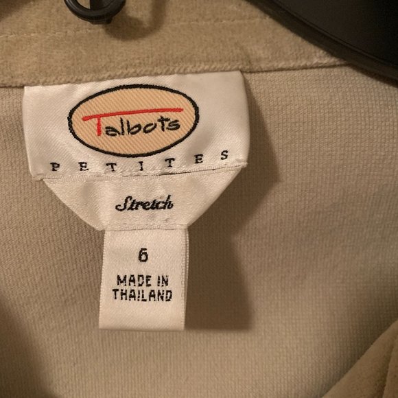 Talbots tan button jacket - Picture 5 of 6